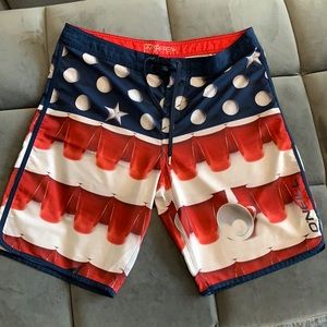 O’Neill 34” Stars & Stripes Beer Pong Boardshorts